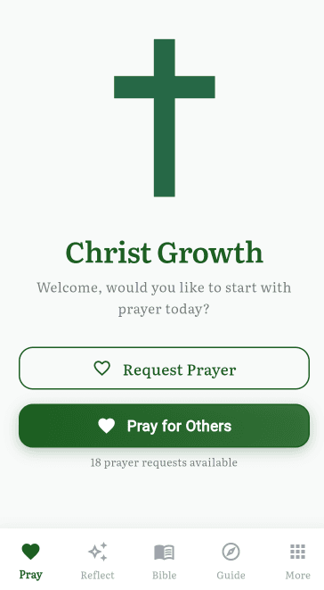 Christ Growth App Interface